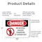 Signmission No Access Unless Conveyor Is Danger Sign, Plastic, 10in W x 7in L, 2PK OS-2PACK-DS-P-710-L-2436 - alternate 3